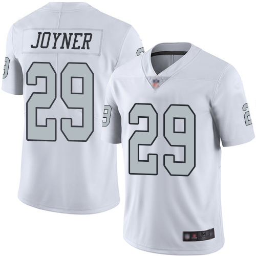 Men Oakland Raiders Limited White Lamarcus Joyner Jersey NFL Football 29 Rush Vapor Untouchable Jersey